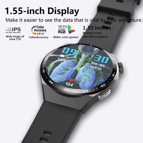2025 New Accurate Measure ECG+PPG Diabetic Watches for Women Men Full Touch Screen Sport Fitness Watches Bluetooth For Android ios Smartwatch